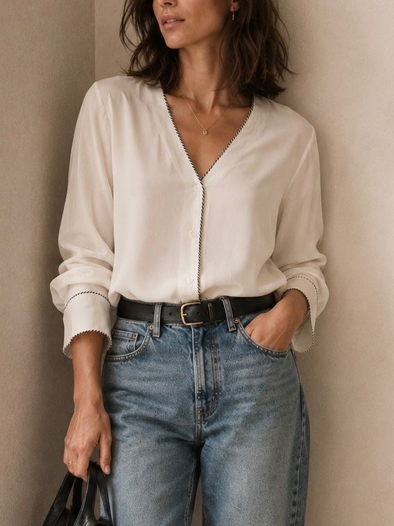 Rich & Royal Camicette: Rich&Royal Bluse – Gr. 40 – Usato da Illnau venduto da Monkky