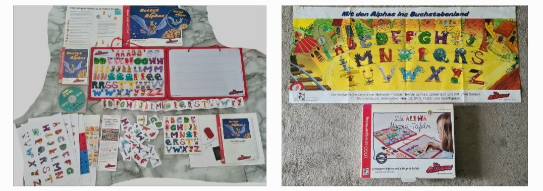 Spiele: Lese-Lern-Methode Komplettpaket: Buchstaben lernen, ALPHAS – Gebraucht aus Winterthur von bibummi