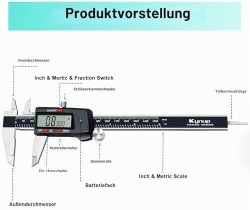Misurare: Digital Messschieber – Nuovo e nell'imballaggio originale da Hundwil venduto da Mr.Wong 5
