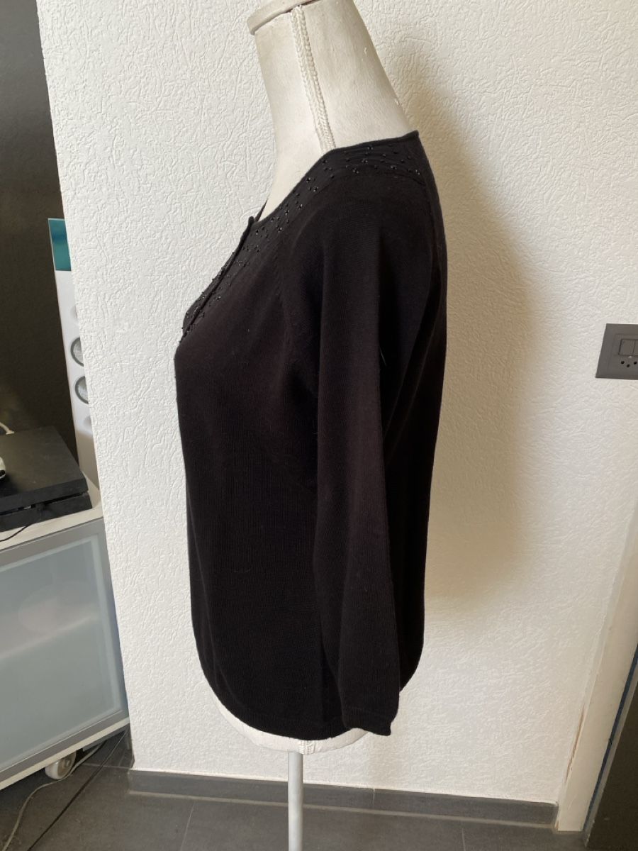 Pullover & Sweatshirts: Damen Pullover Modeva schwarz mit Pailletten Grösse L – Gebraucht aus Homberg b. Thun von Homata 2