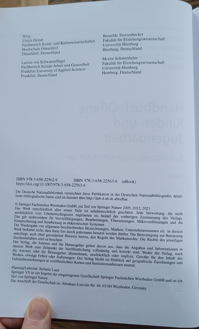 Libri: Handbuch Offene Kinder- & Jugendarbeit – Nuovo (secondo la descrizione) da Herznach venduto da Schteffanie 2