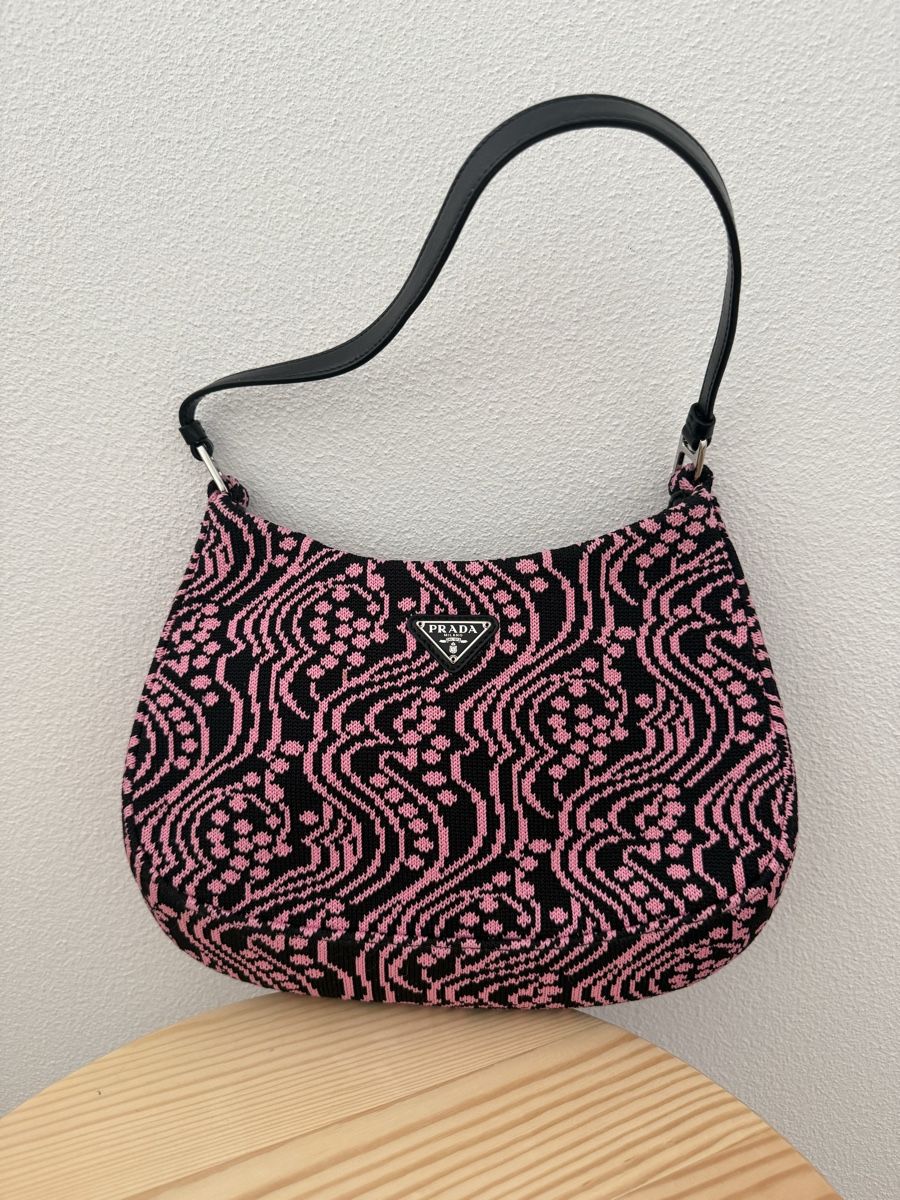 Prada Borse da donna: Prada Cleo Tasche in Pink & Schwarz – Usato da Luzern venduto da luc_fw2x 1