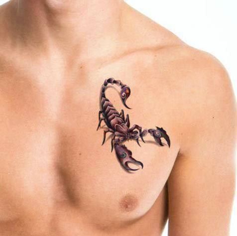 Make-up: Tatouage temporaire Scorpion – Neu und originalverpackt aus Gurmels von Swisspod 1