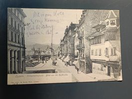 Alte PK / Luzern - Schweizerhofquai Gelaufen 1912