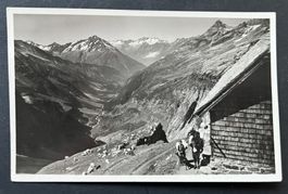 Hüfihütte, mit dem Maderanertal, belebt Fotokarte