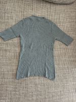 Salbeigrünes Rippstrick-Shirt - Gr. M