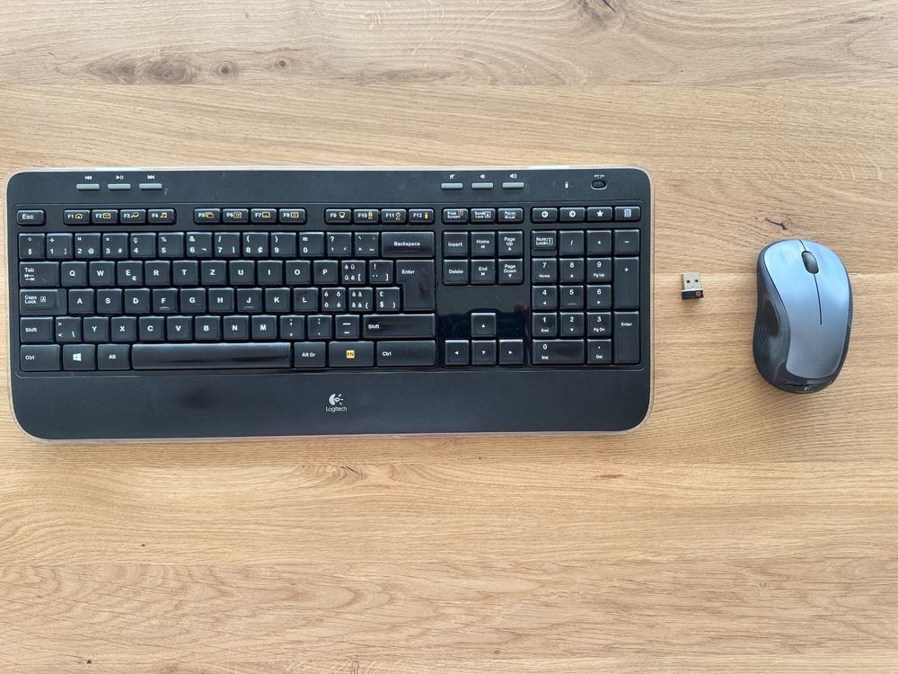 Logitech K520 Wireless Tastatur – Top Zustand, mit Empfänger (Gebraucht ...