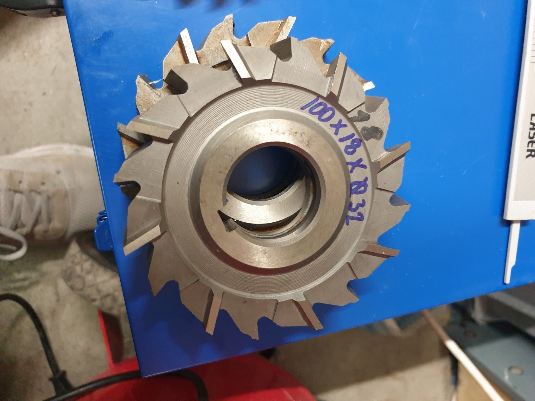 Metall- & Schlosserei Werkzeug: Cnc...Frässcheibe 100 x 18 , 32mm welle – Gebraucht aus Döttingen von Pedro1291