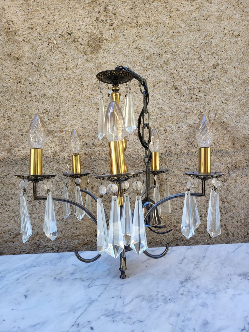 Lampadari & plafoniere: Lampadario di cristallo – Usato da Sonvico venduto da nuvola04