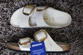 Birkenstock, Arizona Big Buckle, ecry, Gr. 41, Leder, NEU