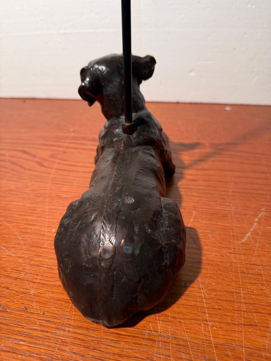 Statuette: Dog shaped door stop black cooper  – Usato da Lausanne venduto da artnouveau04 4
