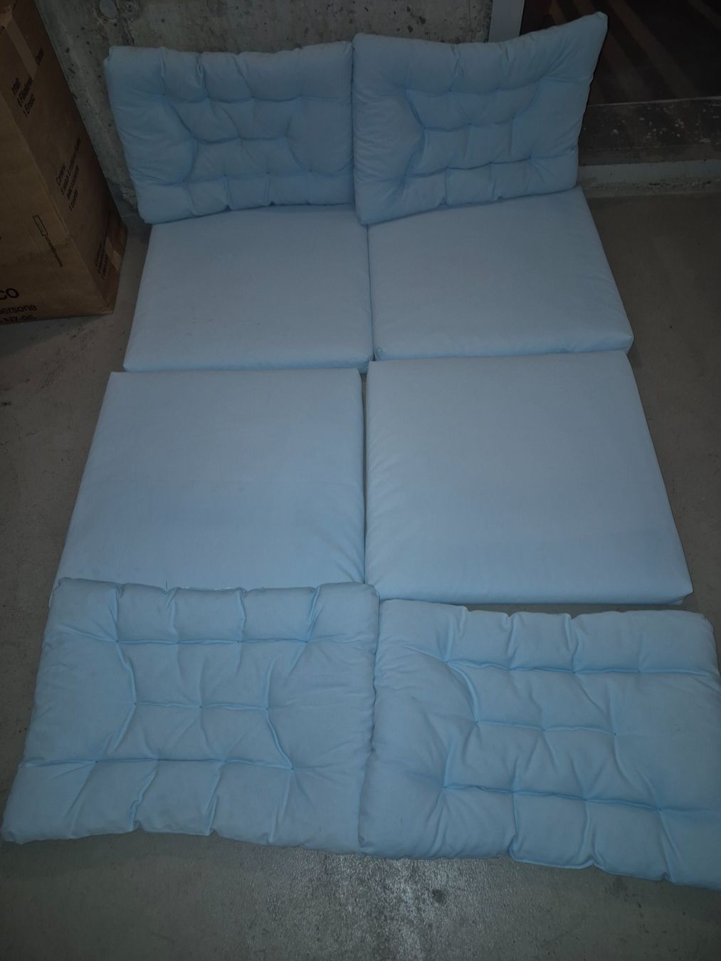 Ikea Cuscini: Sitzkissen Hellblau 4er Set – Usato da Samstagern venduto da 79mace21