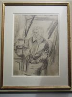 MARTIN LAUTERBURG ORIGINAL KREIDE MIT RAHMEN