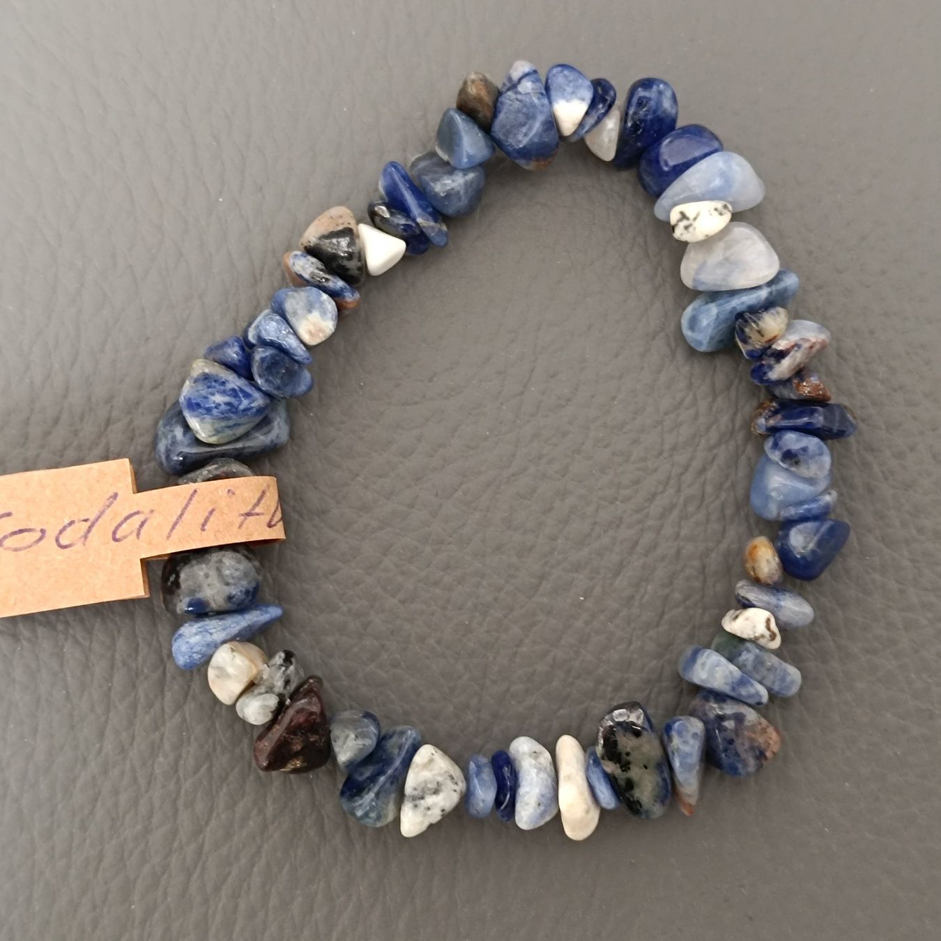 Bracciali & Braccialetti: Sodalith Armband Mineralien Stein – Nuovo (secondo la descrizione) da Altdorf SH venduto da Dossenbach 1