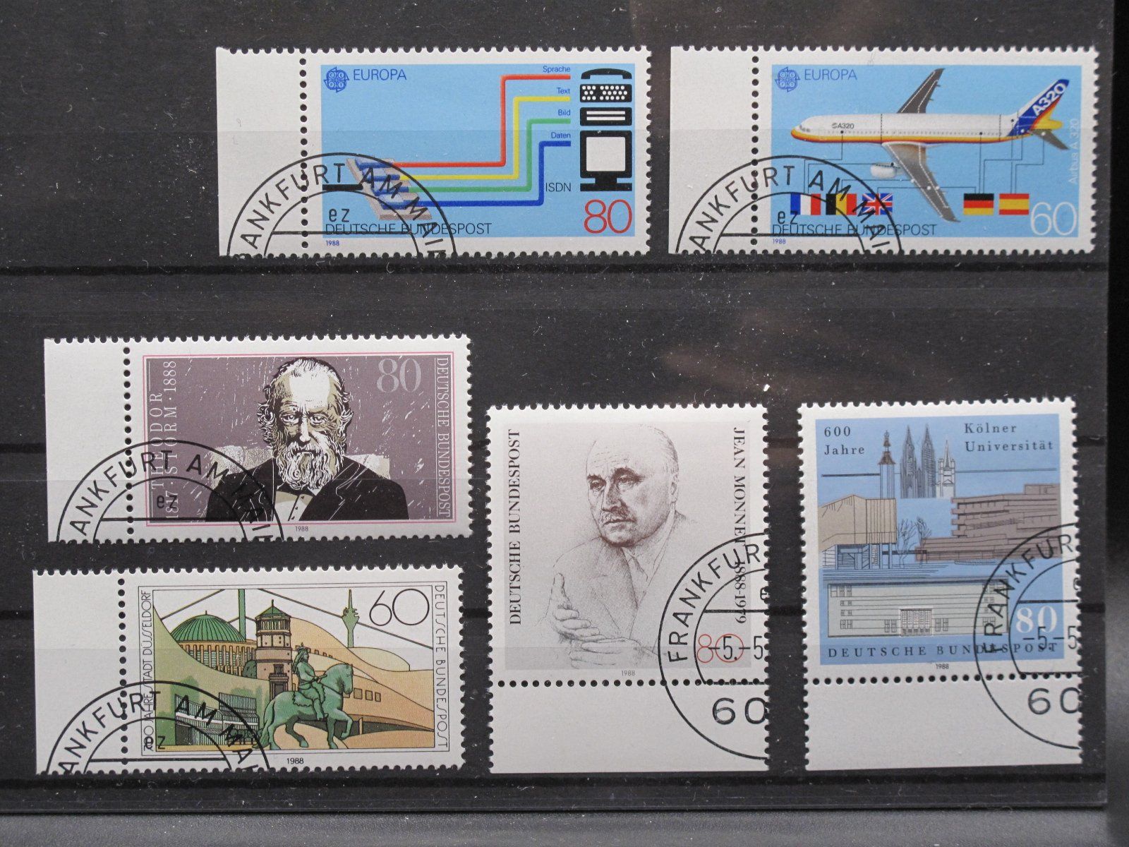 Tutti i francobolli: BRD 1988 Transport / Monet gest – Usato da Wil SG venduto da fva01