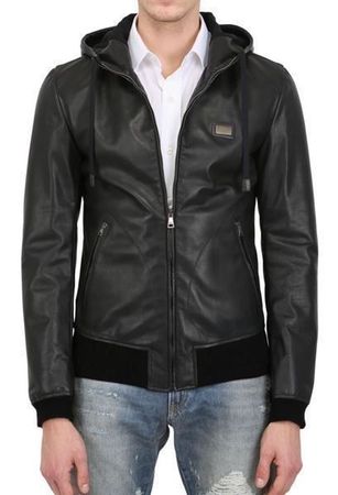 ORIGINAL DOLCE & GABBANA LEDERJACKE D&G GRÖSSE 44 NP: 2300.-