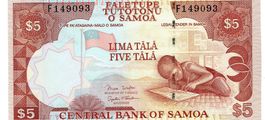 Western Samoa 5 Tala 2002 P-33 Specimen UNZ