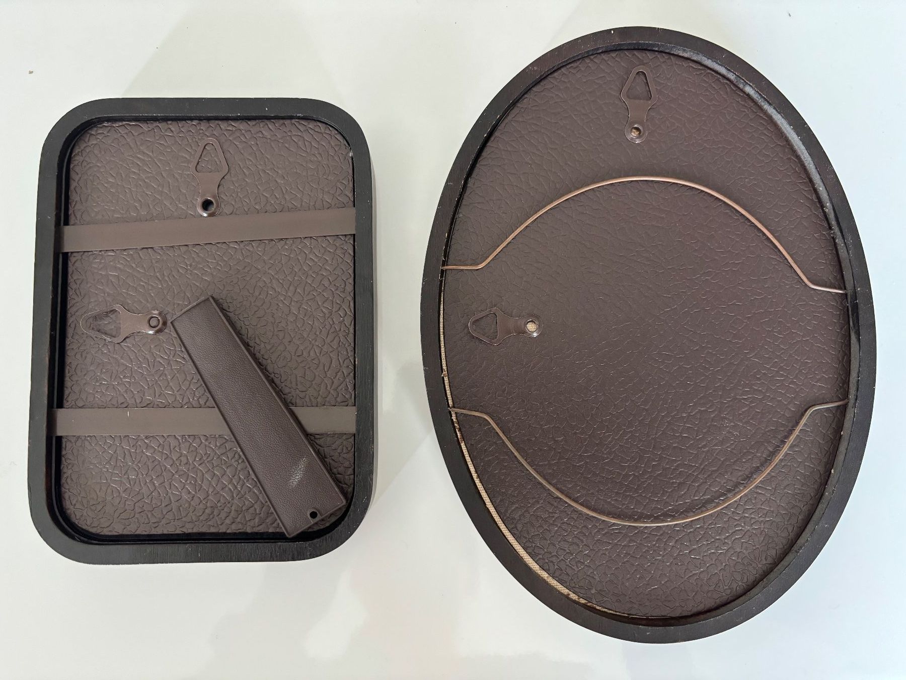 Cornici: Vintage Bilderrahmen oval und rechteckig braun Set – Usato da Horgen venduto da uge_pd5p 1