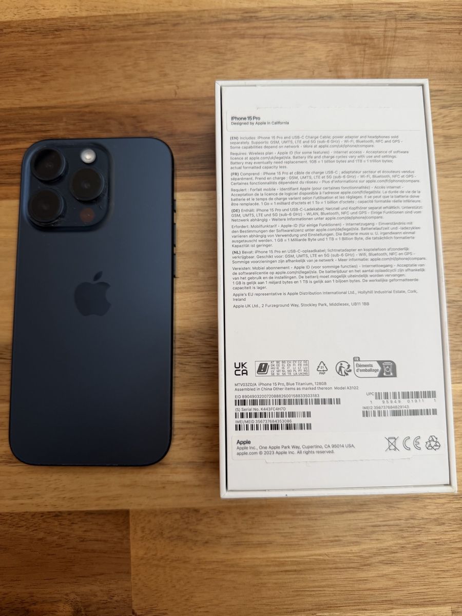 Apple Portables: IPhone 15 Pro – D'occasion à Sachseln par Verkaufsland 1