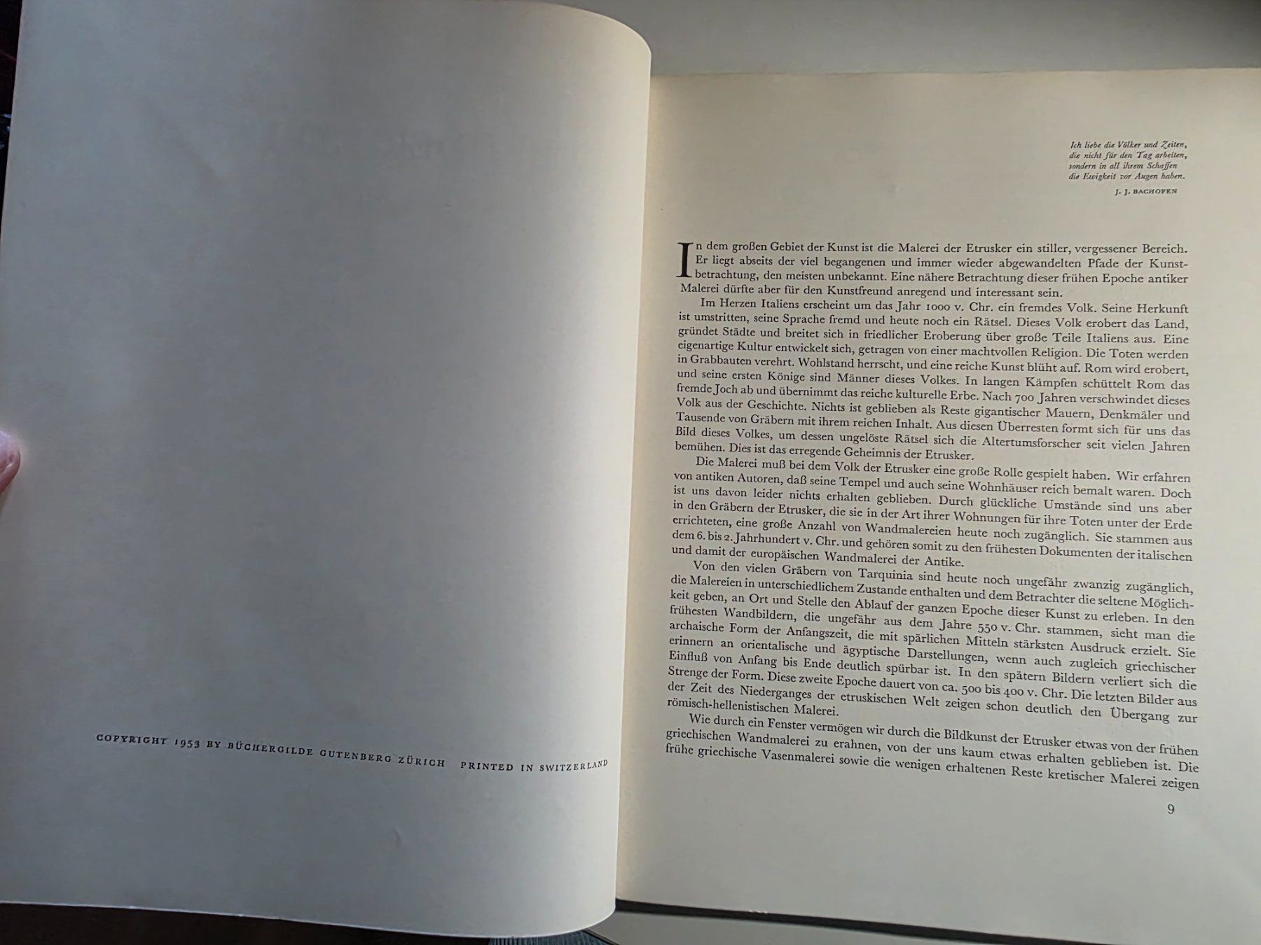 Bücher: Malerei der Etrusker - Büchergilde Gutenberg 1953 – Gebraucht aus Walterswil BE von Lonitti 7
