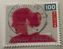 Nr.1367   100 Geburtstag Jeanne Hersch GESTEMPELT  