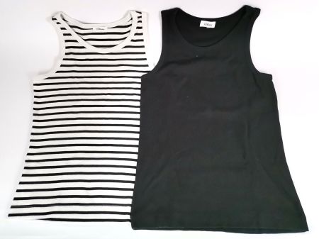 S. OLIVER 2 TankTops Damen schwarz weiss