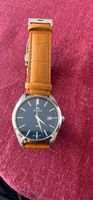 Armbanduhr Richelieu Herrenuhr Lederarmband braun 50M