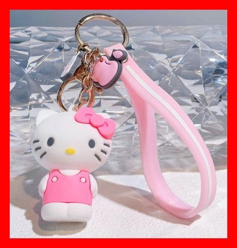 Statuette: Hello Kitty Figur Katze Comic Cat Schlüsselanhänger Gummi – Nuovo e nell'imballaggio originale da Dättlikon venduto da easythings
