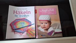 2 Häkelbücher im Set  Grundkurs & Baby-Mützen/Schühchen