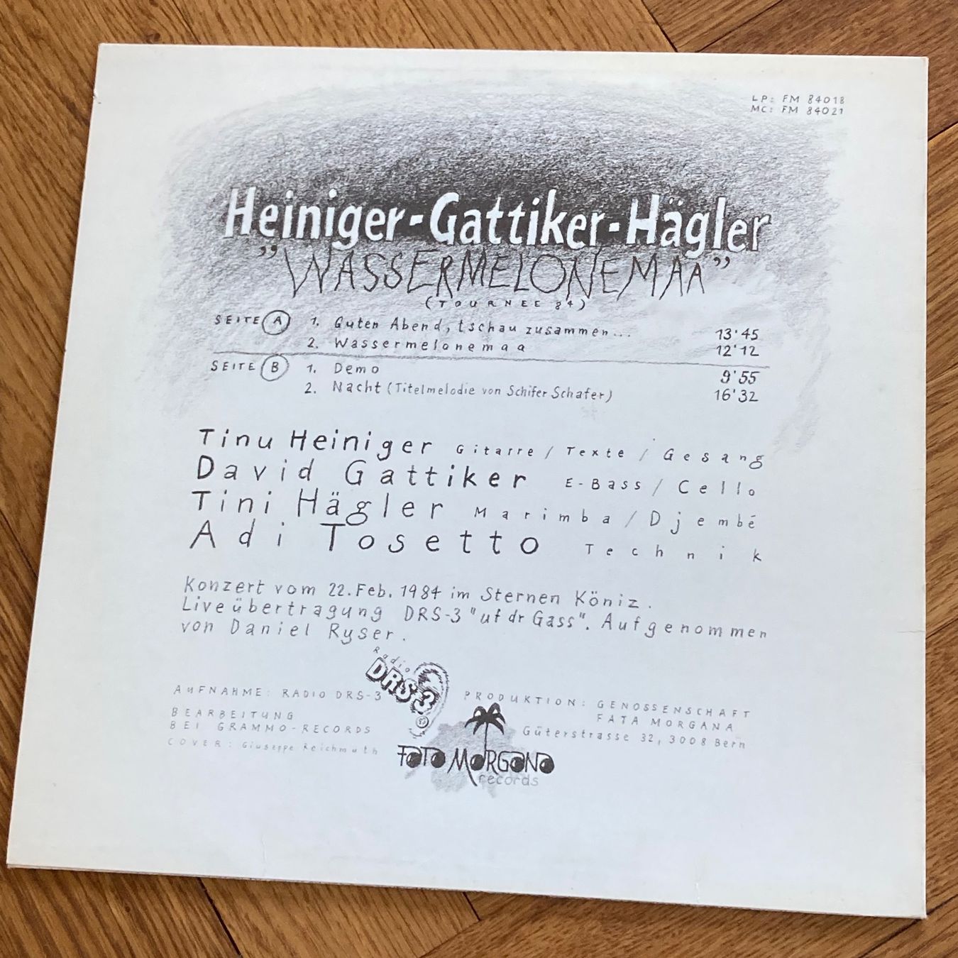 Dischi in vinile: Tinu Heiniger - Wassermelonemaa, LP – Usato da Bern venduto da Ntsamina 1