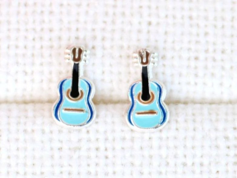 Orecchini pendenti & Orecchini a lobo: Kinder Ohrringe GITARRE Sterling Silber – Nuovo e nell'imballaggio originale da Stallikon venduto da Bergli18