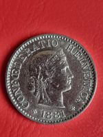 5 RAPPEN - SCHWEIZ - JAHR 1881