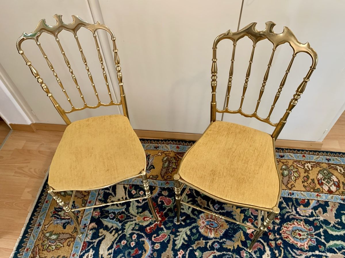 Chaises: 2 exklusive tolle Messing Stühle, – D'occasion à Wallisellen par Died