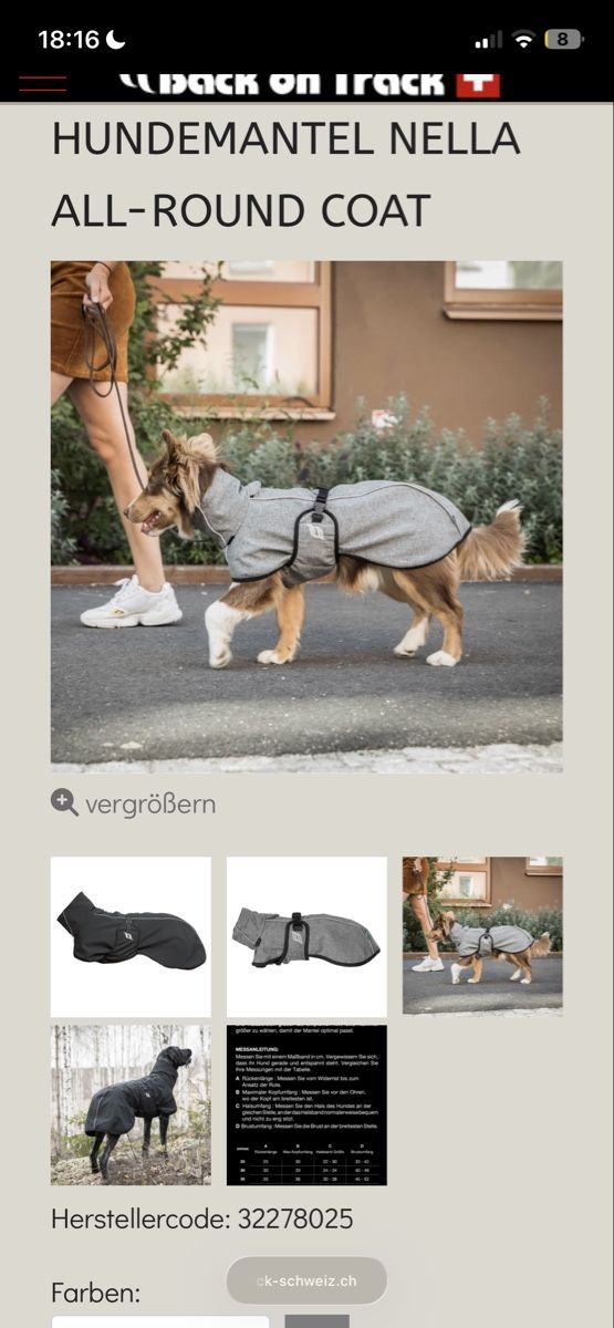 Abbigliamento: Back on Track Hundemantel Nella, Rückenlänge 65cm Softshell – Usato da Aristau venduto da cherry-berry 4
