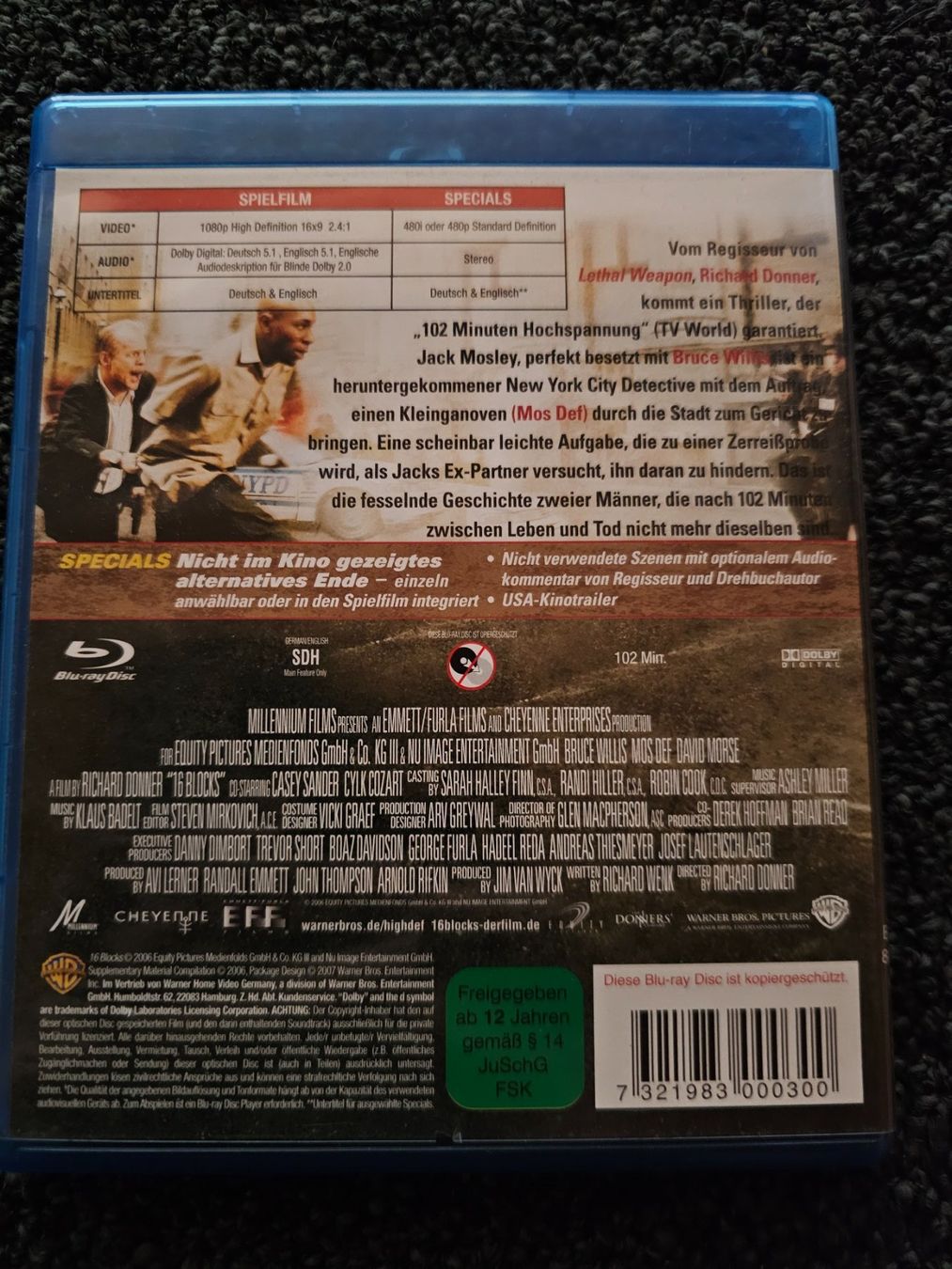 Alle DVDs: 16 BLOCKS – Gebraucht aus Ruswil von jan_bxl5 1