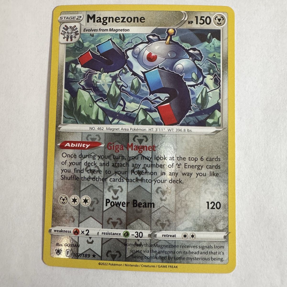 Pokémon Carte collezionabili: Pokémon Magnezone - 107 / 189 - ENG – Nuovo (secondo la descrizione) da Staad SG venduto da miaCards