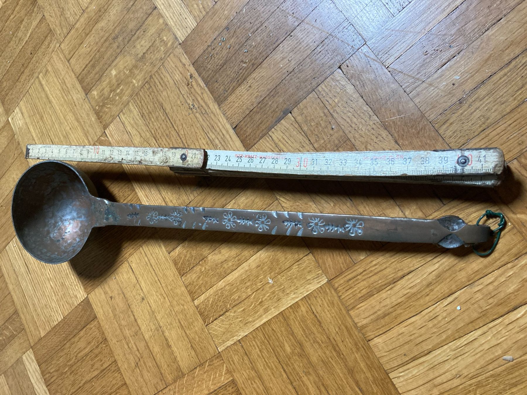 Alle Werkzeuge: VECCHIO MESTOLO  IN RAME 42 CM – Gebraucht aus Vezia von Aquarius_Age 4
