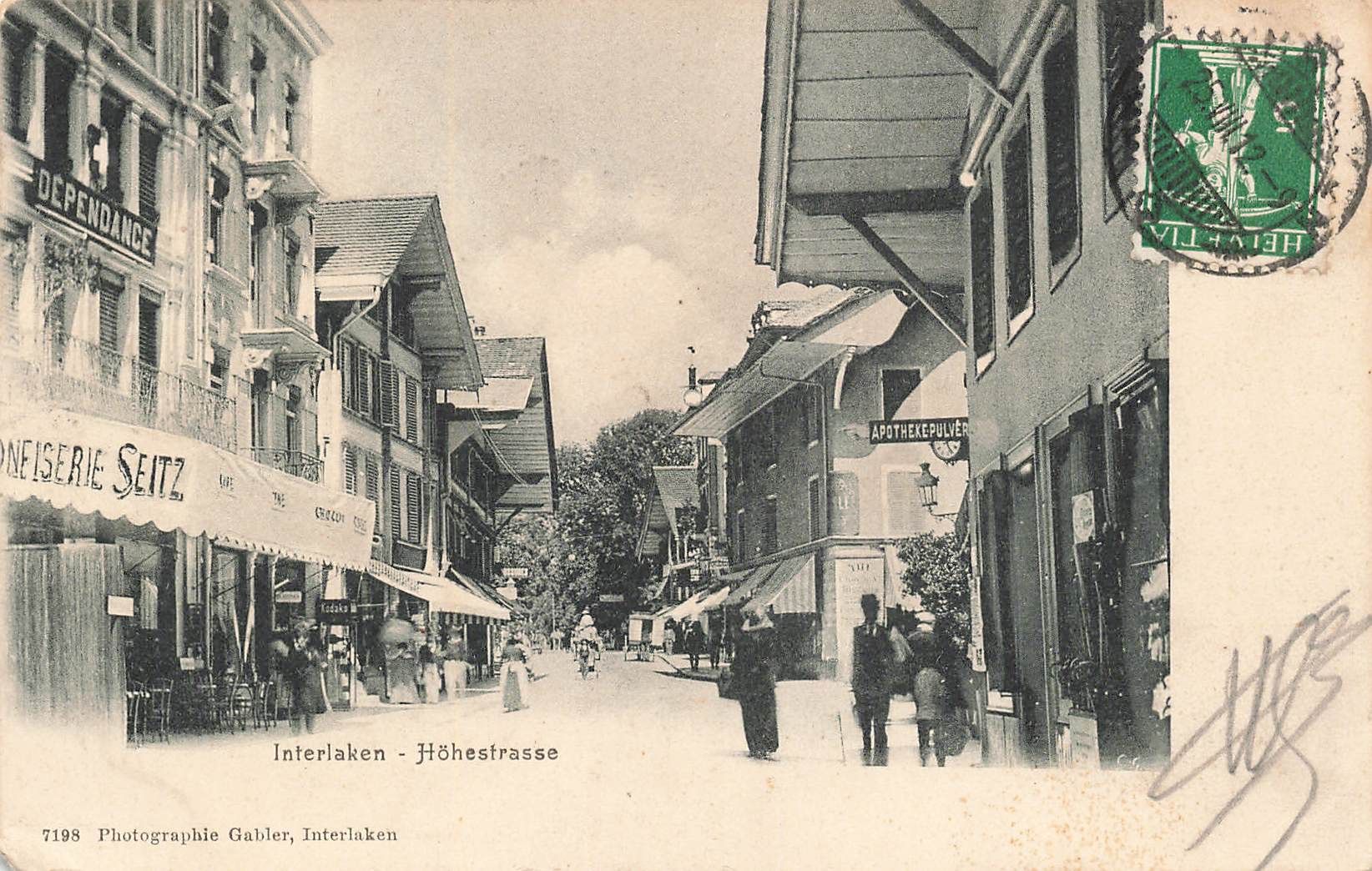 Cartoline postali: Interlaken BE Höhenstrasse – Usato da Biasca venduto da Blenio71