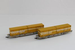 Liliput L240037 Post Containertragwagen Set 3 in top Zustand