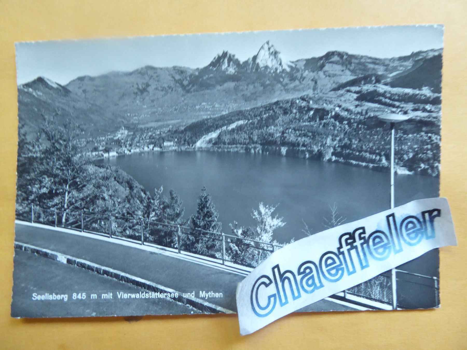 Cartoline postali: Seelisberg mit Vierwaldstättersee und – Nuovo (secondo la descrizione) da Zürich venduto da Chaeffeler