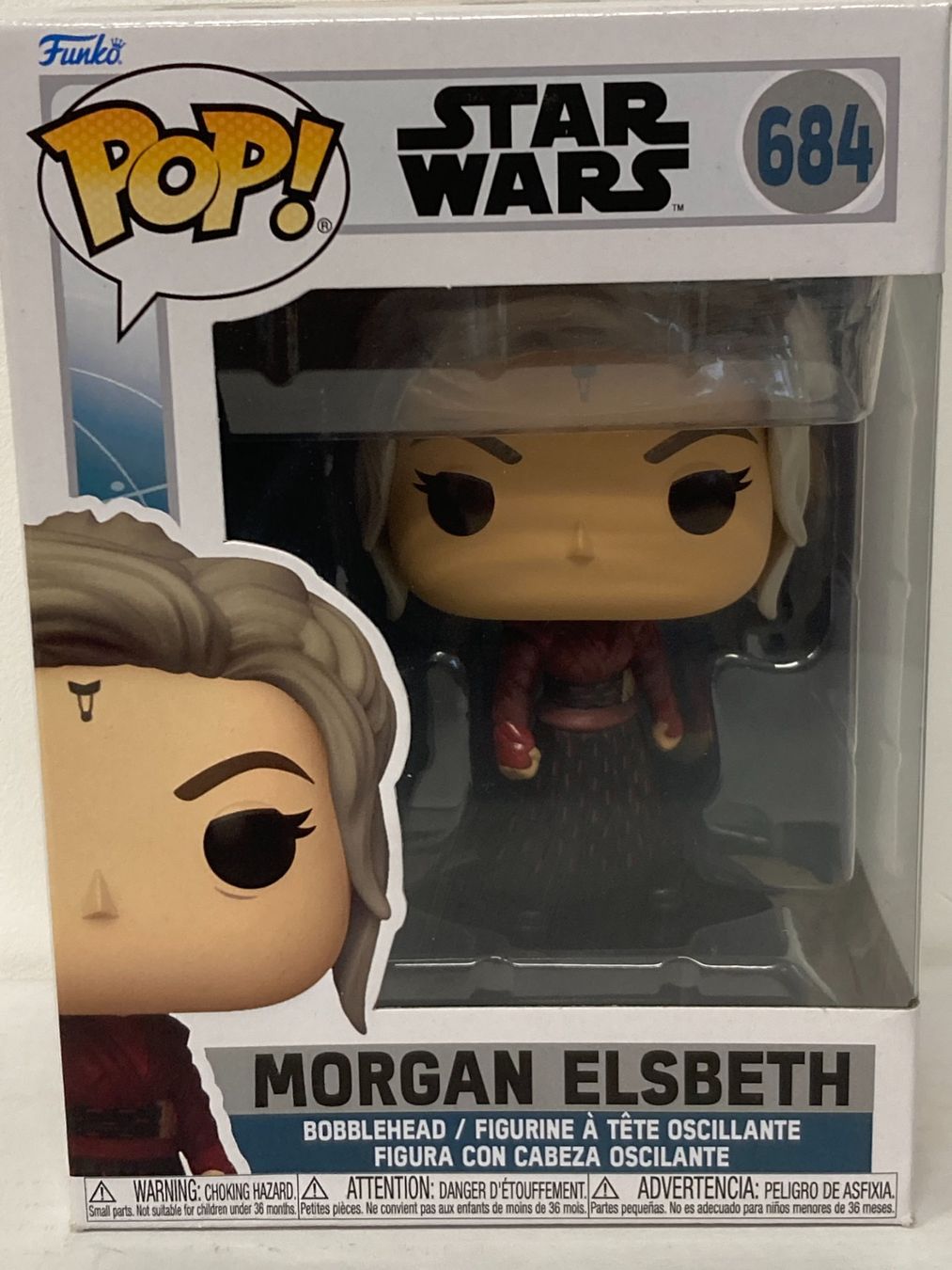 Funko Statuette: FUNKO POP! STAR WARS 684 MORGAN ELSBETH BOBBLEHEAD – Nuovo e nell'imballaggio originale da Vezia venduto da Aquarius_Age 1