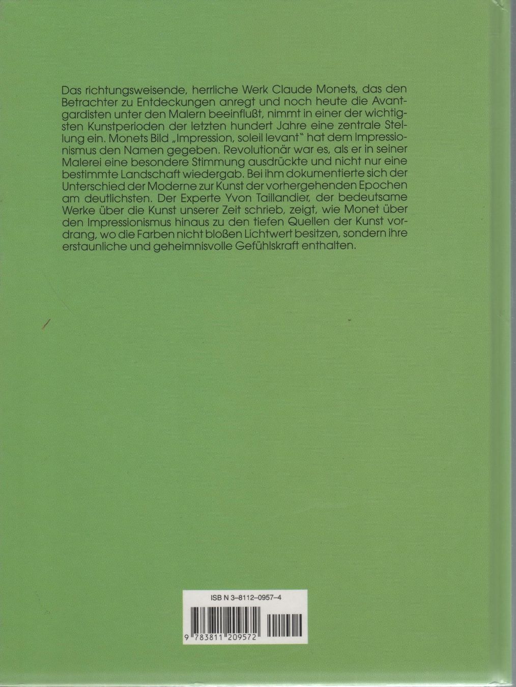 Bücher: Yvon Taillander - Monet – Gebraucht aus Remetschwil von Privatflohmi 1