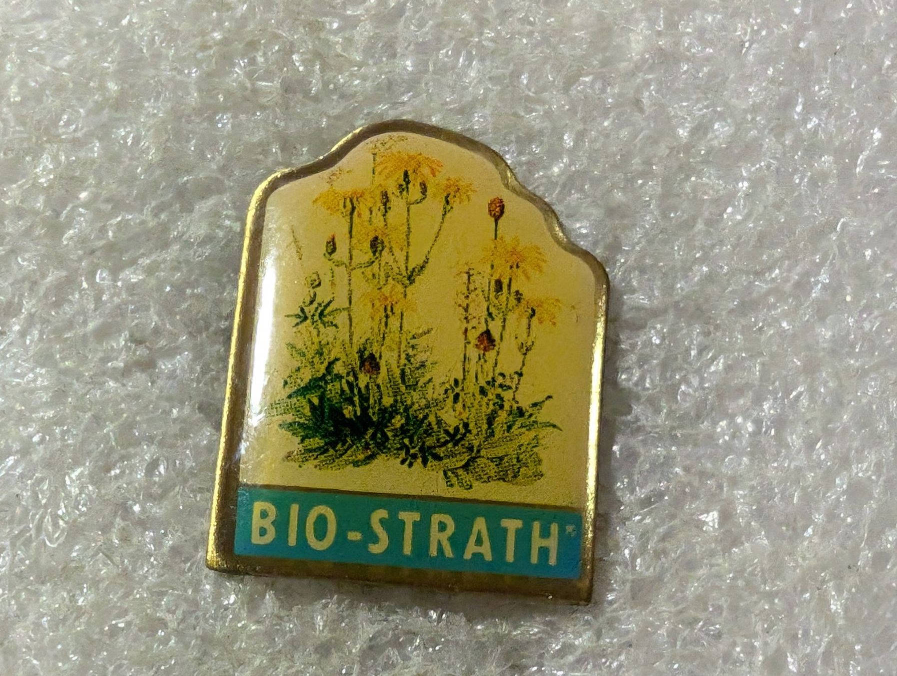 Placchette & Badge: Ansteckpin 61: Bio Strath – Usato da Oppligen venduto da Pin-Fall-Shop