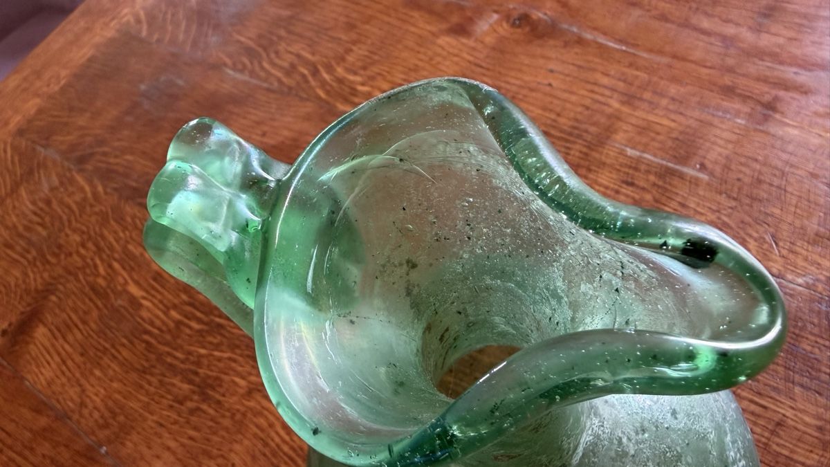 Murano Caraffe: Murano scavo Kanne grün – Usato da Riedholz venduto da Frettchen63 7