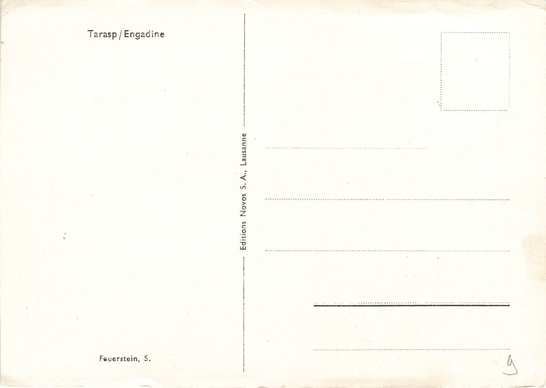 Cartes postales: Tarasp Engadine G – D'occasion à Biasca par Blenio71 1