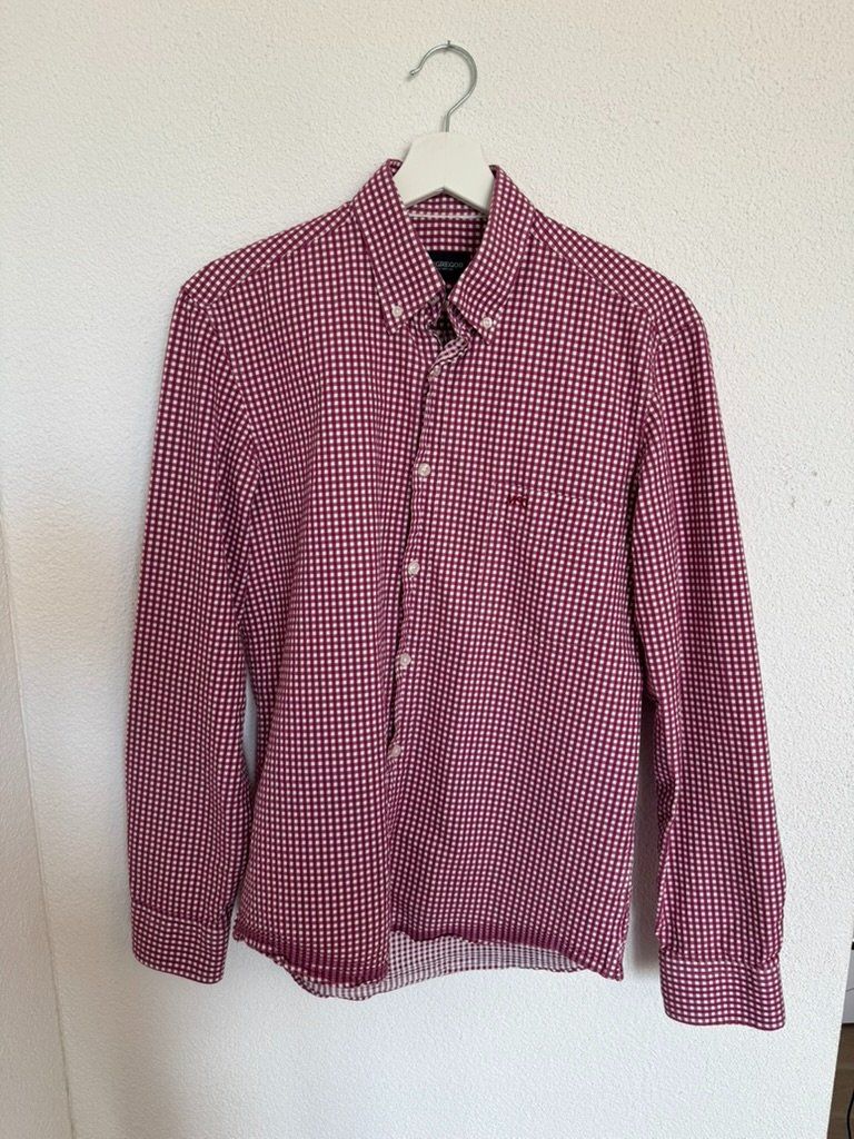 Camicie: McGREGOR Herrenhemd Rot/Weiss kariert | Langarm |Button-Down – Usato da Staufen venduto da jei_7bfb 1