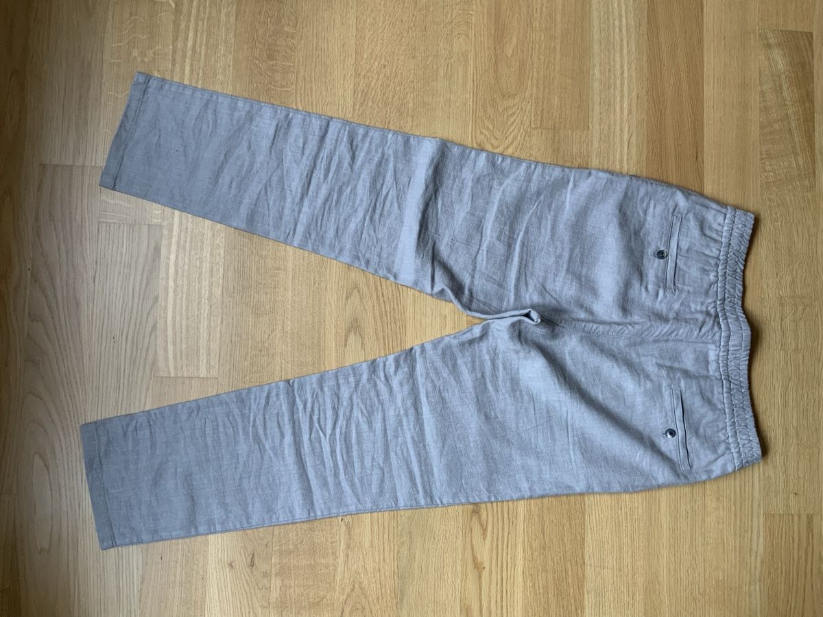 Windsor Pantalons: Windsor Hose Grösse 52 regular fit grau Leinen – Neuf (Voir description) à Zürich par freeheelfex 2