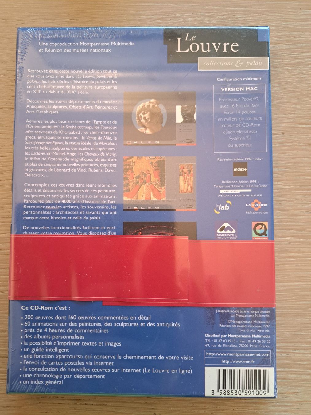 CD & DVD vergini: Le Louvre CD-ROM 1998 – Nuovo e nell'imballaggio originale da Bazenheid venduto da derdelorean01 1