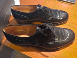 LARIO 1898 Herrenschuhe Nappa Leder Schwarz Gr. 8.5 OVP