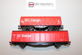 Roco 2x Deutsche Bahn AG DB Cargo Güterwagen Set DC H0 OVP